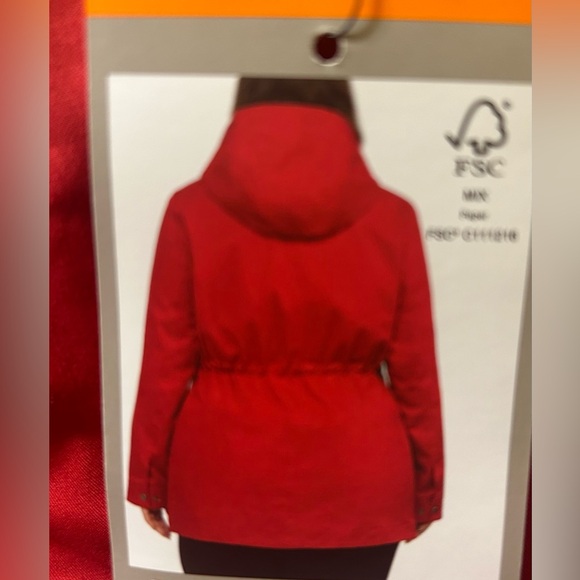 Hunter red rain jacket new w/tags - Picture 3 of 3